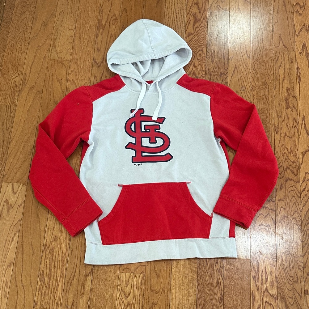Fanatics Red and White Men's Hoodie